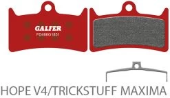 Advanced Disc Beläge Für Hope/Trickstuff 9 Advanced Disc Beläge Für Hope/Trickstuff -Fahrradladen 20113762 Galfer Advanced Disc Belage fur Hope Trickstuff FD465G1851 4