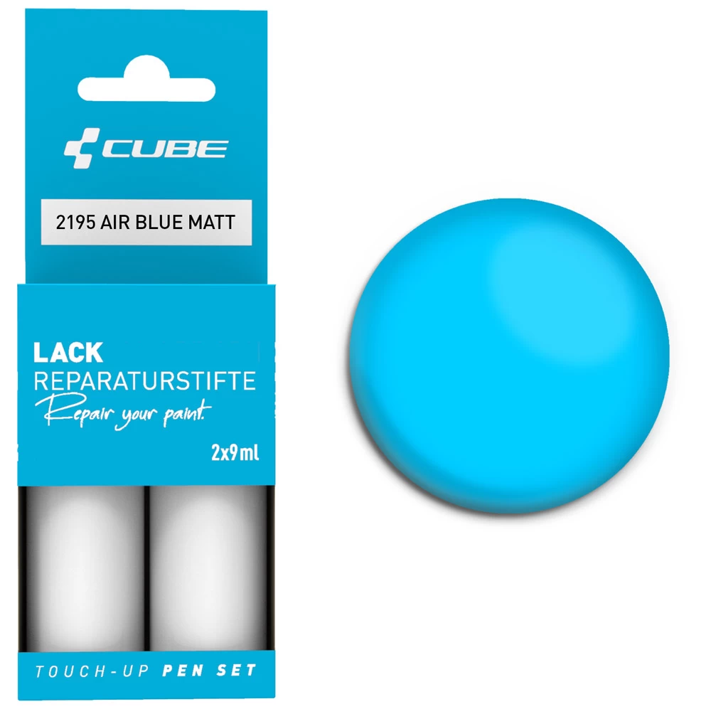 Cube Lackreparaturstift Set AIR BLUE Matt 3 Cube Lackreparaturstift Set AIR BLUE Matt