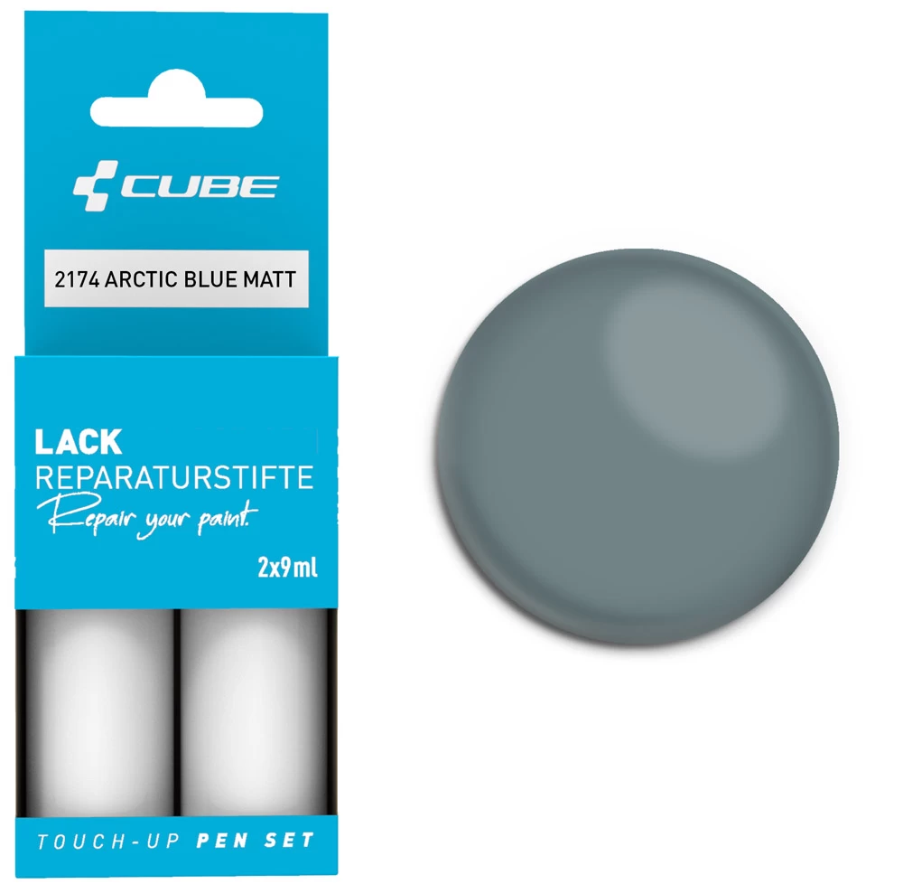 Cube Lackreparaturstift Set ARTIC BLUE Matt 3 Cube Lackreparaturstift Set ARTIC BLUE Matt