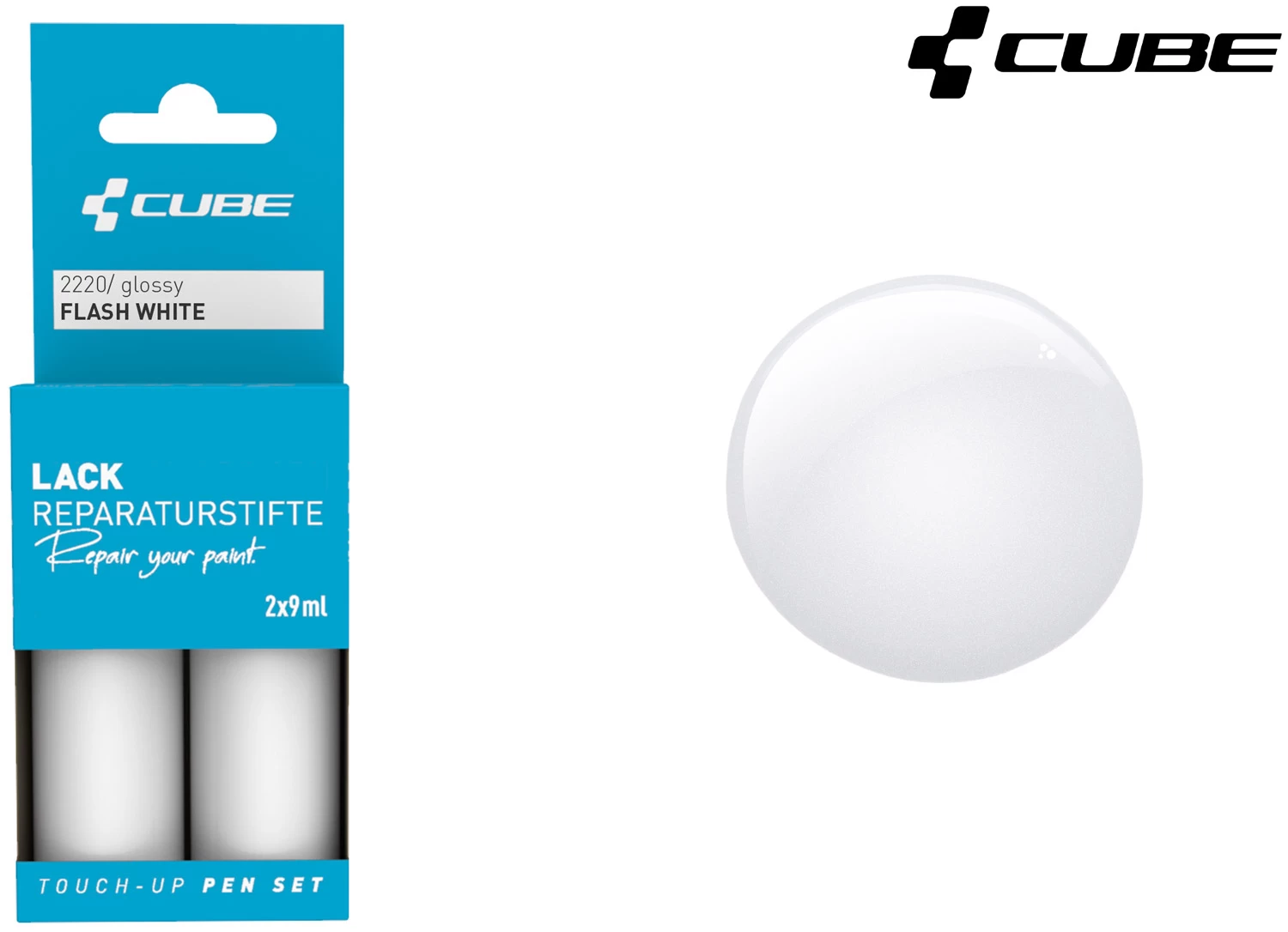 Cube Lackreparaturstift Set FLASH WHITE 4 Cube Lackreparaturstift Set FLASH WHITE – Bild 2