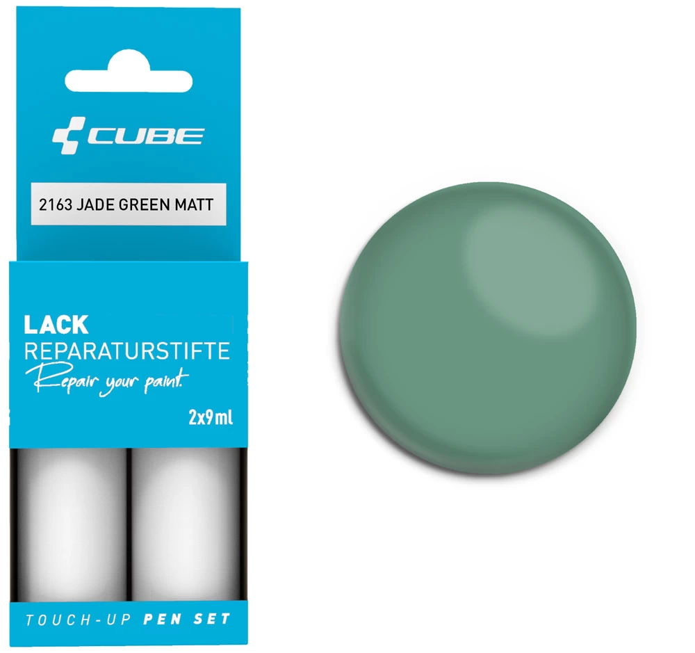 Cube Lackreparaturstift Set JADE GREEN Matt 3 Cube Lackreparaturstift Set JADE GREEN Matt