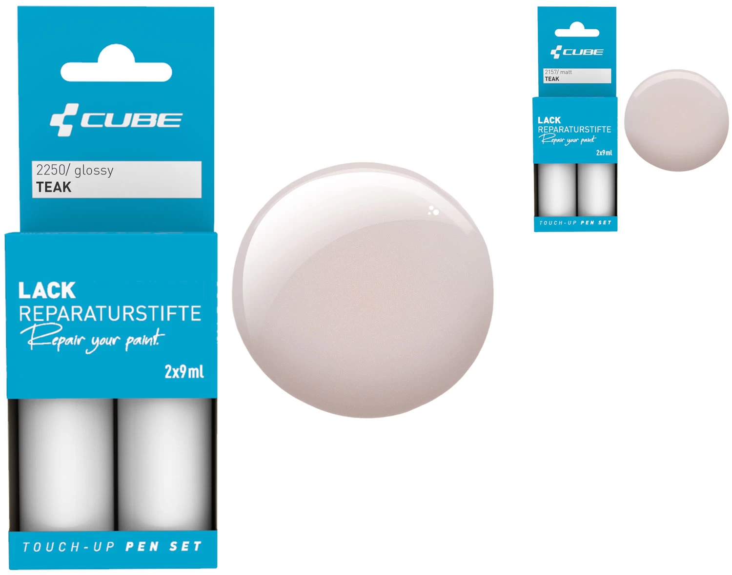 Cube Lackreparaturstift Set TEAK 3 Cube Lackreparaturstift Set TEAK