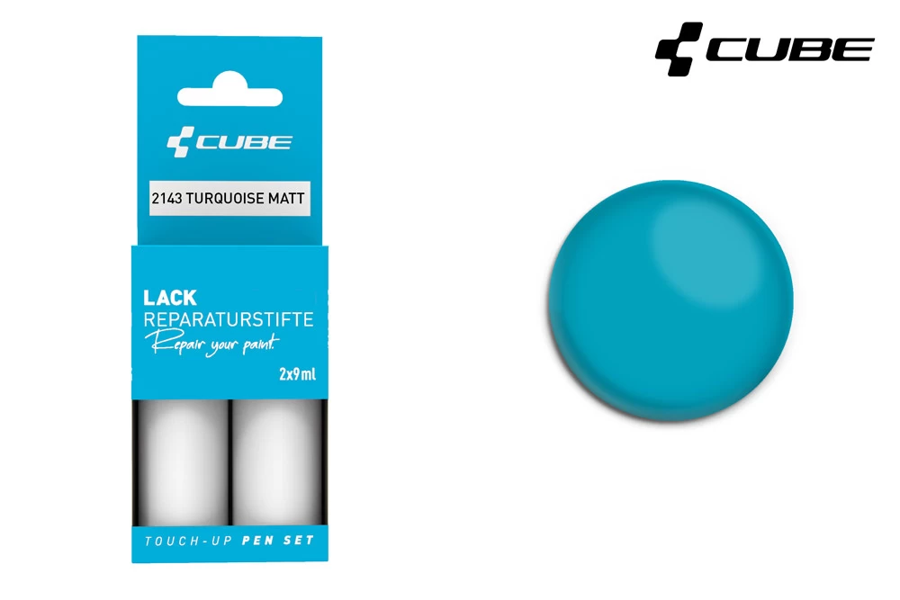 Cube Lackreparaturstift Set TURQUOISE Matt 4 Cube Lackreparaturstift Set TURQUOISE Matt – Bild 2
