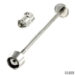 Pitlock Set 04 Sicherung Für Vorderrad 130mm -Fahrradladen Set 04 Silver