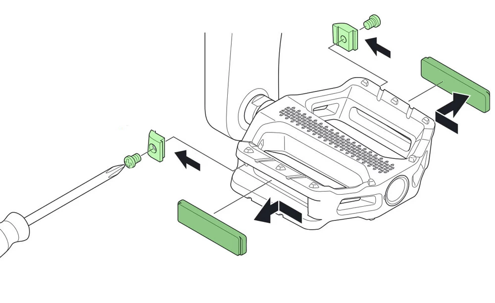 Shimano SM-PD69 Reflektorset 4 Shimano SM-PD69 Reflektorset – Bild 2