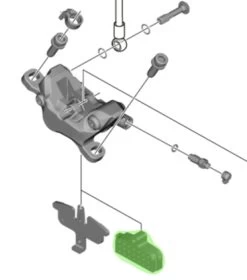 Shimano Entlüftungs-Distanzstück Für XTR/XT/SLX/SAINT/ZEE Bremssattel -Fahrradladen Shimano Y8FF19000 tech