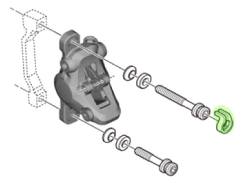 Shimano Sicherungsring Für Bremssattelschraube 4 Shimano Sicherungsring Für Bremssattelschraube – Bild 2