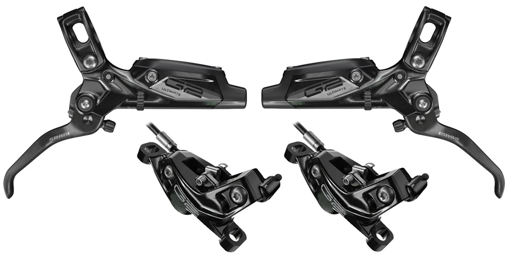 SRAM G2 Ultimate Carbon Scheibenbremsen-Set 3 SRAM G2 Ultimate Carbon Scheibenbremsen-Set
