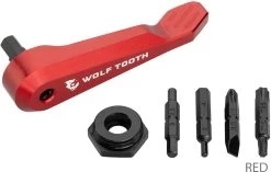 Axle Handle Multitool -Fahrradladen Wolf Tooth Axle Handle Multi Tool Red 2