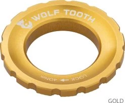 Centerlock Lockring 12 Centerlock Lockring -Fahrradladen Wolf Tooth Centerlock Rotor Lockring Gold 4